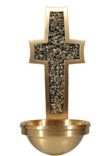 Holy Water Font - QF77HWF29-Church Life-Empire Bronze-3" Bowl-Michigan Church Supply