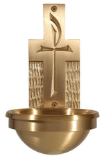 Holy Water Font - QF77HWF45-Church Life-Empire Bronze-3" Bowl-Michigan Church Supply
