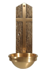 Holy Water Font - QF81HWF48-Church Life-Empire Bronze-3" Bowl-Michigan Church Supply