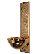 Holy Water Font - QF99HWF88-Church Life-Empire Bronze-3" Bowl-Michigan Church Supply