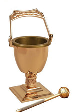 Holy Water Pot - QF90PS35-Church Life-Empire Bronze-Satin-Michigan Church Supply