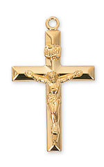 Gold Crucifix 24" Chain - UZJ8011