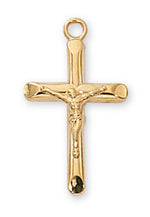 Gold / SS Crucifix 24" Chain - UZJ6926S