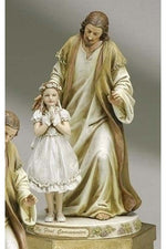 Jesus w/ Prayer Girl Figure - LI47744-Inspirational Gifts-Roman, Inc-Michigan Church Supply
