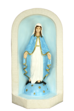 Lady of Grace with Grotto WJSA7005GC-Inspirational Gifts-Space Age Plastics-Colored-Michigan Church Supply