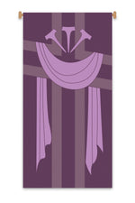 Lent, Nails and Shroud Banner - WN7218-Church Life-Art Studio Slabbinck-Michigan Church Supply
