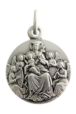Madonna with Angels Medal-FM95M0218A02-Inspirational Gifts-Martineau-Michigan Church Supply