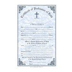 Profession of Faith Certificate - OA315
