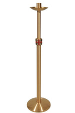 Paschal Candlestick - QF90PCS13-Church Life-Empire Bronze-Combination-Fixed-Michigan Church Supply