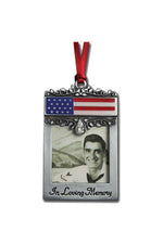 Patriotic Picture Frame Ornament - GECO744-Inspirational Gifts-Cathedral Art Medal and CA Gifts-Michigan Church Supply