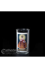 Patron Saint Glass 3 Day Globes - Infant Jesus of Prague - GG2220-Church Life-Cathedral Candle-Michigan Church Supply