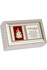 Petite Ivory Keepsake Music Box Confirmation Sponsor - GPPMCGRACE-Inspirational Gifts-Cottage Garden-Michigan Church Supply