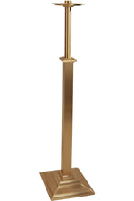 Processional Candlestick - QF59FC59-Church Life-Empire Bronze-Fixed-Satin-Michigan Church Supply