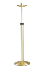 Processional Candlestick - QF64PCS97-Church Life-Empire Bronze-Fixed-Satin-44"-Michigan Church Supply