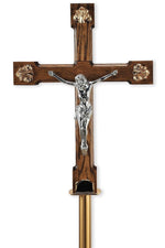 Processional Cross - QF11PC45-Church Life-Empire Bronze-High Polish-Michigan Church Supply