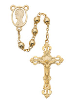Gold Plate Rosary-UZR144HF