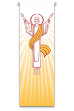 Resurrection Banner - WN7635-Church Life-Art Studio Slabbinck-Michigan Church Supply