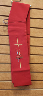 Deacon Stole - Red - SO215DSR