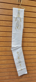 Deacon Stole - White - SO706DSW