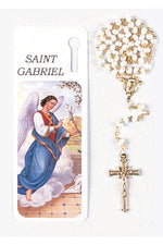 Saint Gabriel Bookmark with Rosary - WSBKM25GAB-Inspirational Gifts-San Francis-Michigan Church Supply