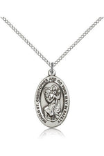 St. Christopher Medal - FN4123CSS-Jewelry-Bliss Mfg-Sterling Silver-Michigan Church Supply