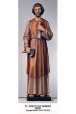 St. Joseph The Worker - HD34083-Church Life-Demetz-Fiberglass 60"-Michigan Church Supply