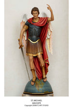 St. Michael - Full Round Figure - HD60043FR-Church Life-Demetz-Fiberglass 60"-Michigan Church Supply