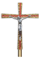 Standing Processional Crucifix - QF86PC33-Church Life-Empire Bronze-Satin - A-Michigan Church Supply