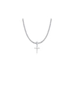 Stick Cross Necklace - WOSX8931SH-Jewelry-Singer-Michigan Church Supply