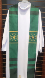 Green Priest Stole - TM700107GR-STOLE
