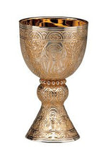 Tassilo Chalice and 6-1/4" Dish Paten-EW2133-Church Life-Molina/Artistic Silver-Brass Two-Tone-Michigan Church Supply