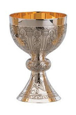 The Apostles Chalice and Bowl Paten-EW2722-Church Life-Molina/Artistic Silver-Brass Silver Plated-Michigan Church Supply