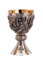 The Evangelists Chalice and Bowl Paten-EW2550-Church Life-Molina/Artistic Silver-Brass Silver Plated-Michigan Church Supply