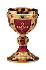 The Visigoth Chalice and Paten-EW2372-Church Life-Molina/Artistic Silver-Entirely Gold Plated-Michigan Church Supply