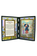 Virgin Mary as Untier of Knots Stained Glass Plaque - WSPR198DS-Inspirational Gifts-San Francis-Michigan Church Supply