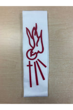 White Confirmation Stole - TFF3W-Church Life-Harbro-Michigan Church Supply