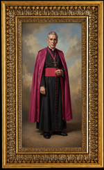 Framed artwork Fulton Sheen- 9" X 15"-TA153594