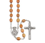Oval Olive Wood Rosary - TA01107