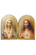 Sacred and Immaculate Hearts Diptych - ZWL42