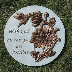 With God All Things Are Possible Garden Stone - LI12066