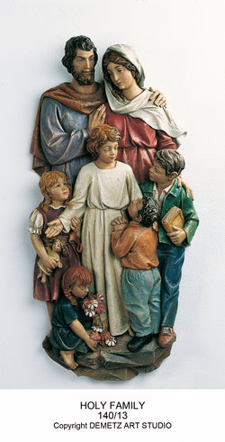 Holy Family With Children - 3/4 Relief - HD14013