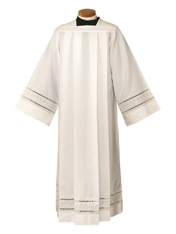 SL4262 Surplice Priest Alb with Embroidered Eyelet