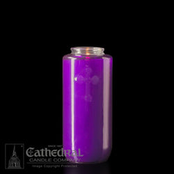 5-Day Purple Glass Offering Candles