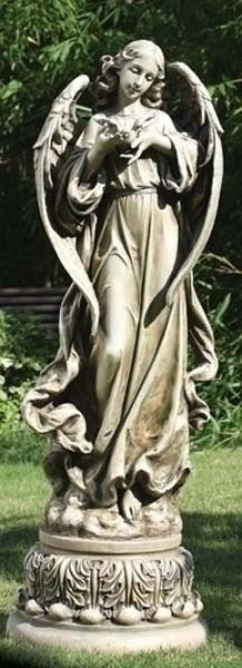 Angel with Dove Garden Figure - LI47624