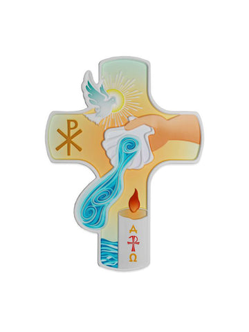 4" Resin Baptism Cross - TA8334-4125