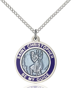 St. Christopher Medal - FN0192BBSS/18S