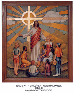 Central Panel Jesus with Children - HD9703C