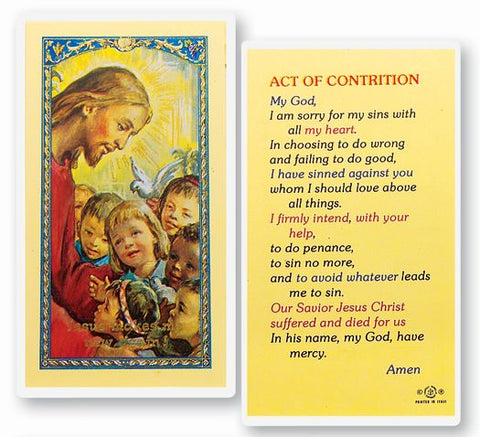 Act of Contrition Holy Card - TA800319
