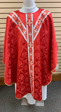 Traditional Chasuble - Red - SO4531-001R