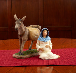 Traveling Mary and Donkey Statue